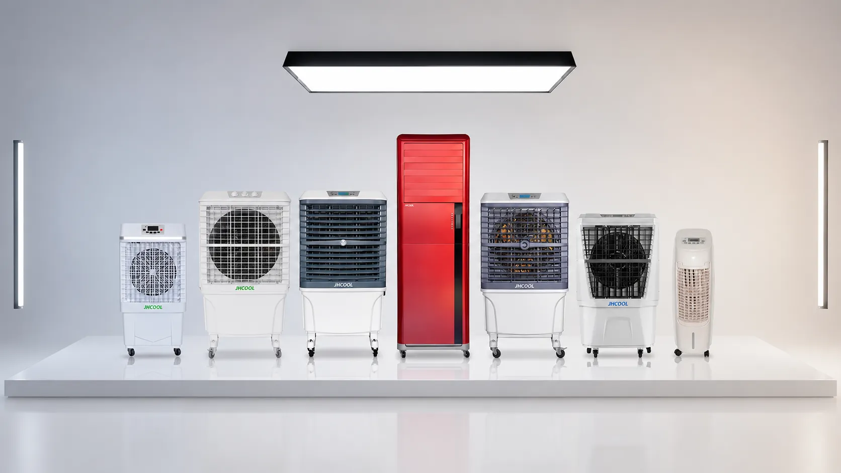 Household evaporative air cooler for everyday comfort