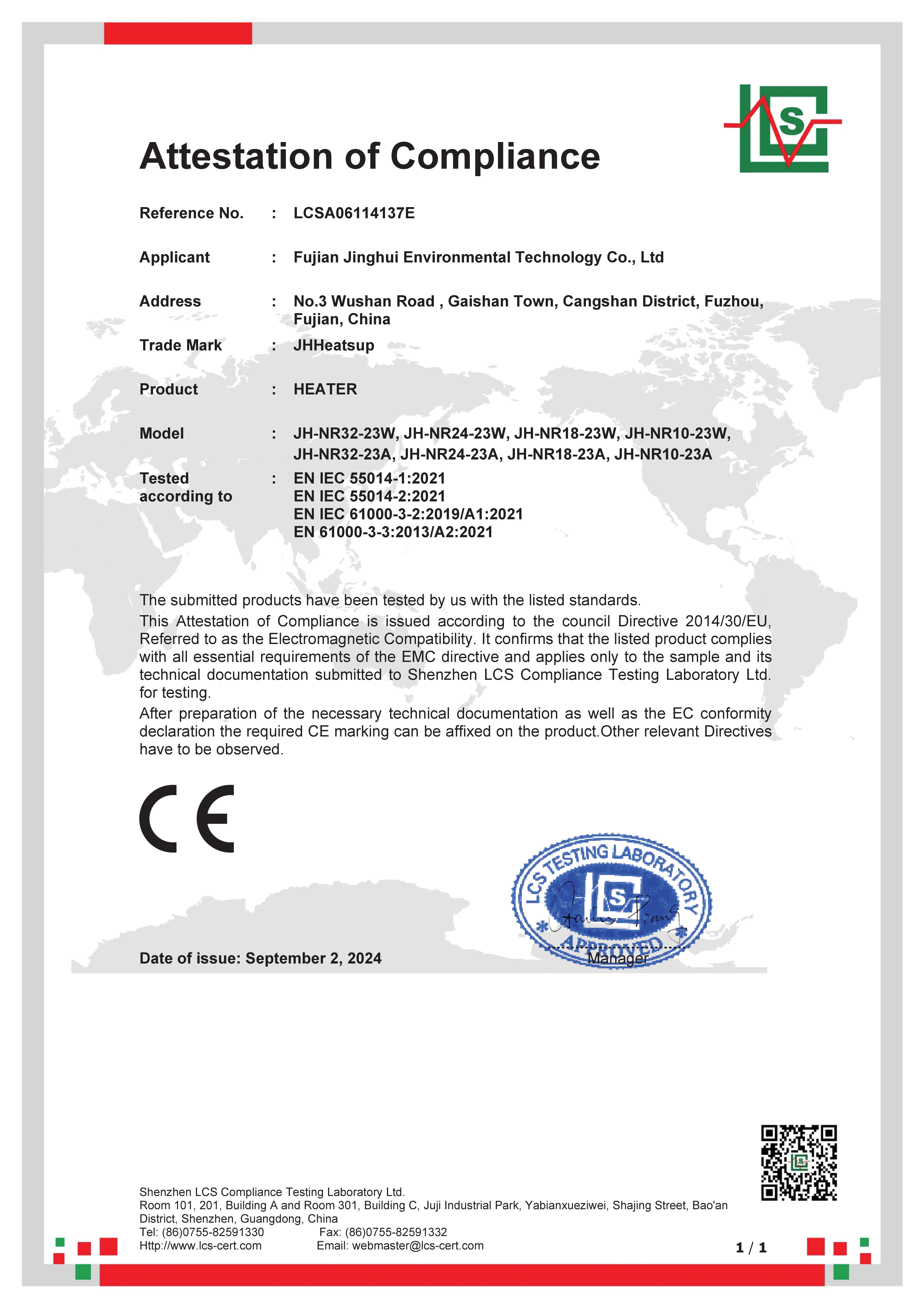 CE Certificate