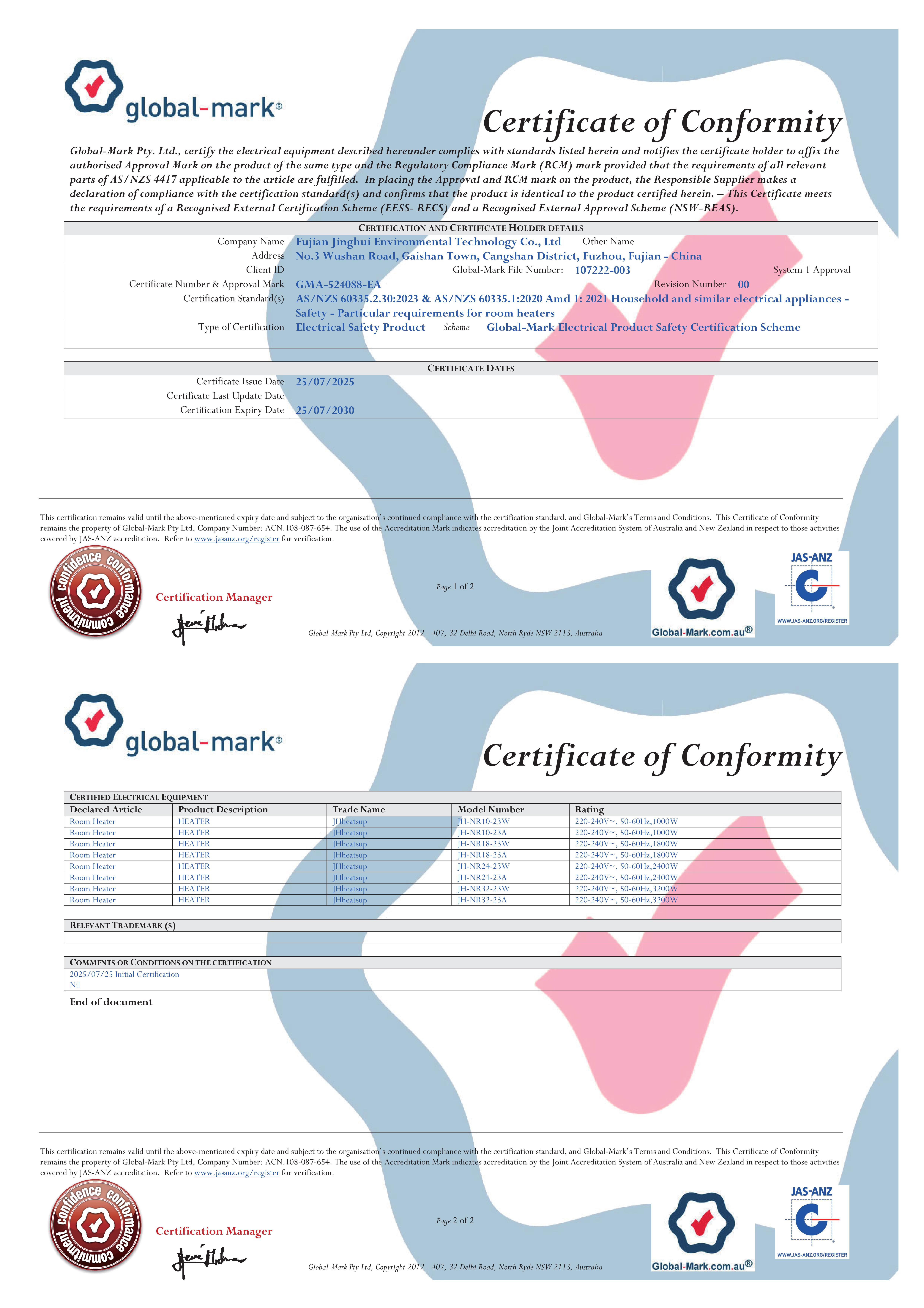 RCM Certificate